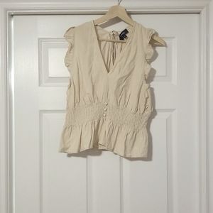 Romantic Ruffled Tank with Smocked Waist